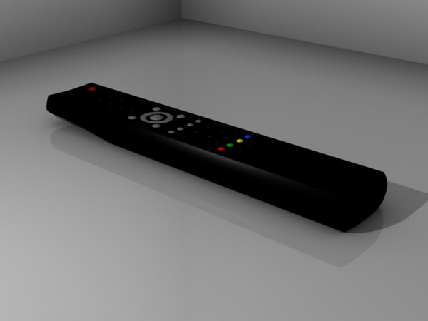 free 3ds model tv remote - TV remote by damrs3d